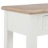 vidaXL Console Table White 110x35x80 cm Wood - Image 7