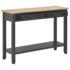 vidaXL Console Table Black 110x35x80 cm Wood - Image 2