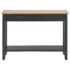 vidaXL Console Table Black 110x35x80 cm Wood - Image 4