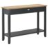 vidaXL Console Table Black 110x35x80 cm Wood - Image 5