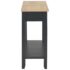 vidaXL Console Table Black 110x35x80 cm Wood - Image 6