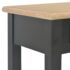 vidaXL Console Table Black 110x35x80 cm Wood - Image 7