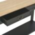 vidaXL Console Table Black 110x35x80 cm Wood - Image 8