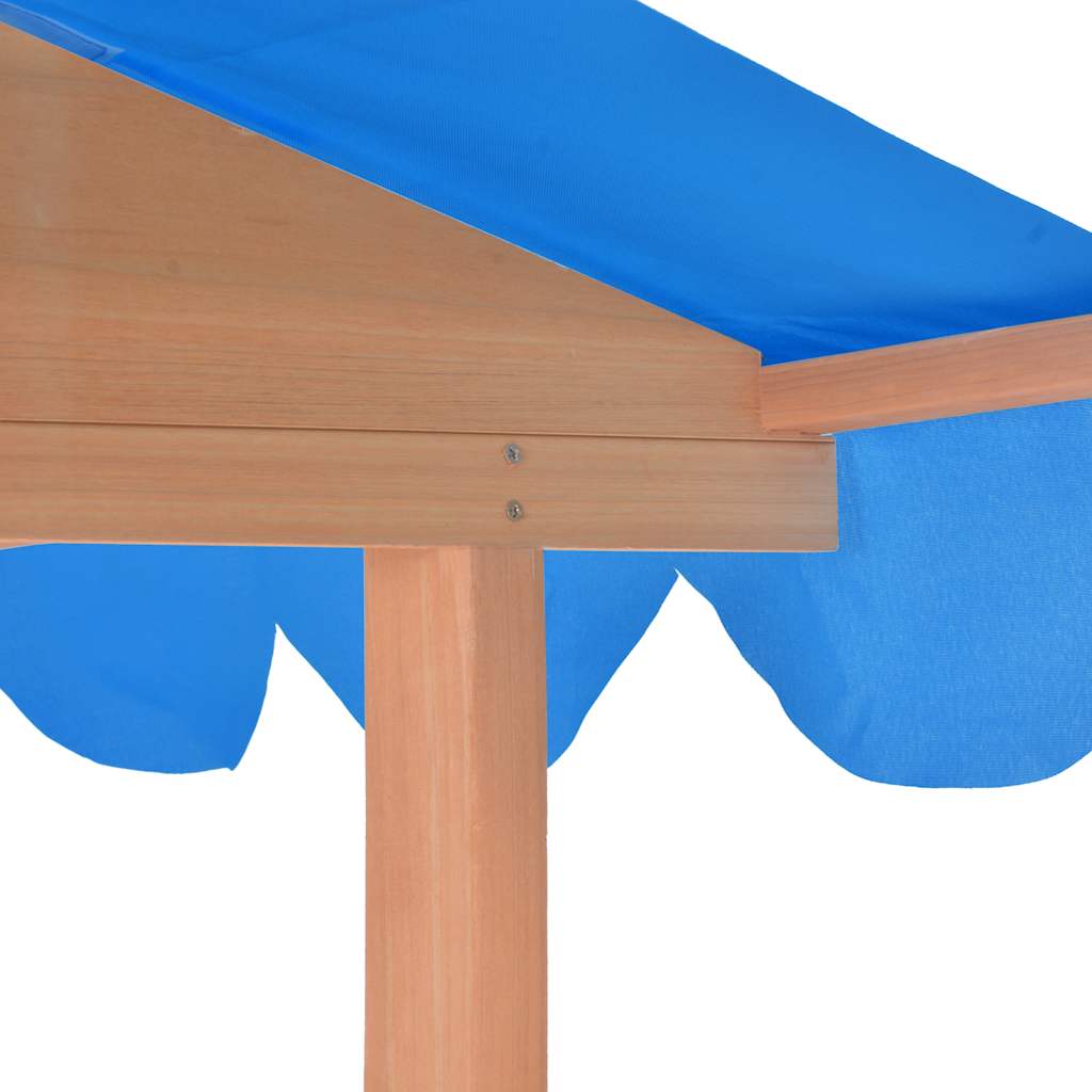 8718475742517_g_en_hd_5 vidaXL Kids Playhouse with Sandbox Fir Wood Blue UV50 - Image 7