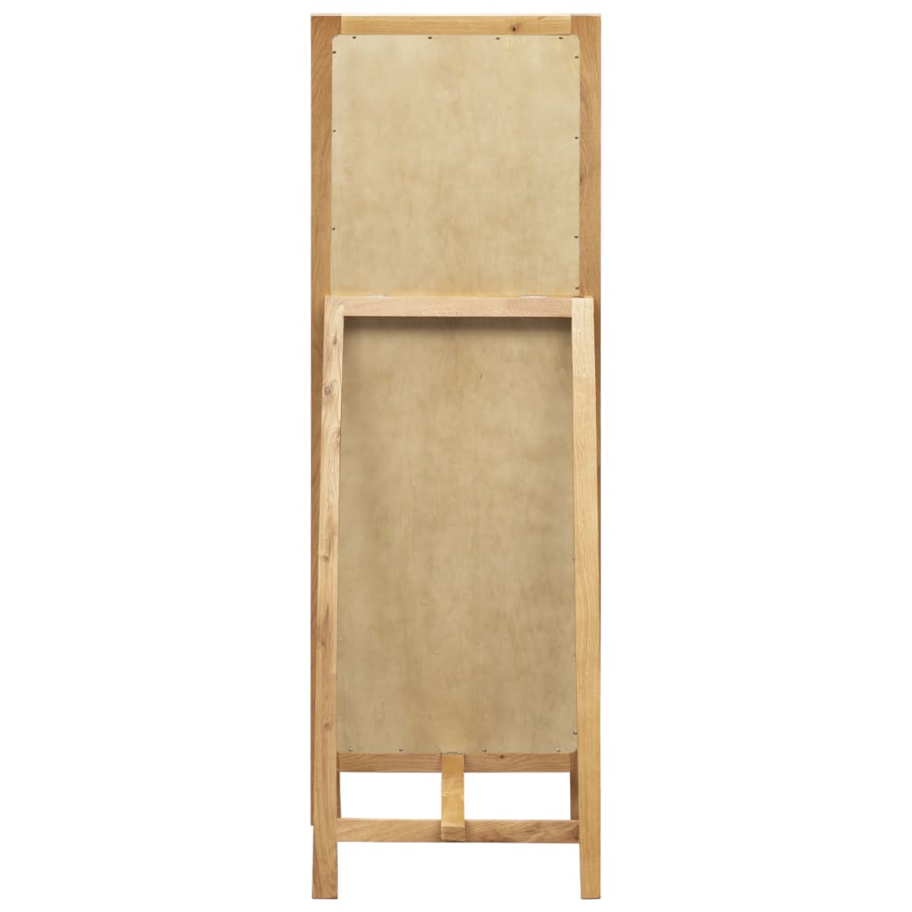 8718475742777_g_en_hd_3 vidaXL Freestanding Mirror 48x46.5x150 cm Solid Oak Wood - Image 4