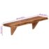 vidaXL Wall Shelves 2 pcs 60x20x18 cm Solid Acacia Wood - Image 11