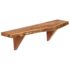 vidaXL Wall Shelves 2 pcs 60x20x18 cm Solid Acacia Wood - Image 4