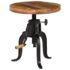 vidaXL Side Table 45x(45-62) cm Solid Reclaimed Wood and Cast Iron