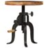 vidaXL Side Table 45x(45-62) cm Solid Reclaimed Wood and Cast Iron - Image 2