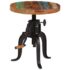 vidaXL Side Table 45x(45-62) cm Solid Reclaimed Wood and Cast Iron - Image 13