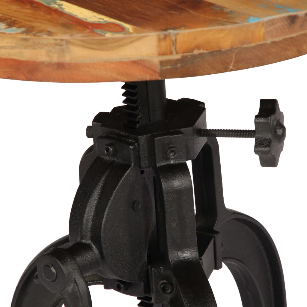 8718475743040_g_en_hd_3 vidaXL Side Table 45x(45-62) cm Solid Reclaimed Wood and Cast Iron - Image 5