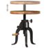 vidaXL Side Table 45x(45-62) cm Solid Reclaimed Wood and Cast Iron - Image 7