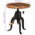 vidaXL Side Table 45x(45-62) cm Solid Reclaimed Wood and Cast Iron - Image 8