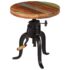 vidaXL Side Table 45x(45-62) cm Solid Reclaimed Wood and Cast Iron - Image 9