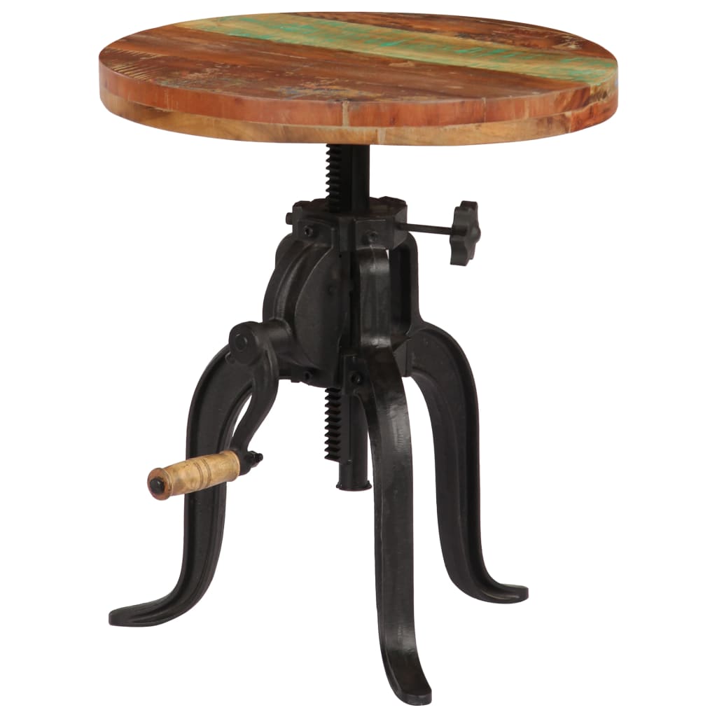 8718475743040_g_en_hd_8 vidaXL Side Table 45x(45-62) cm Solid Reclaimed Wood and Cast Iron - Image 10