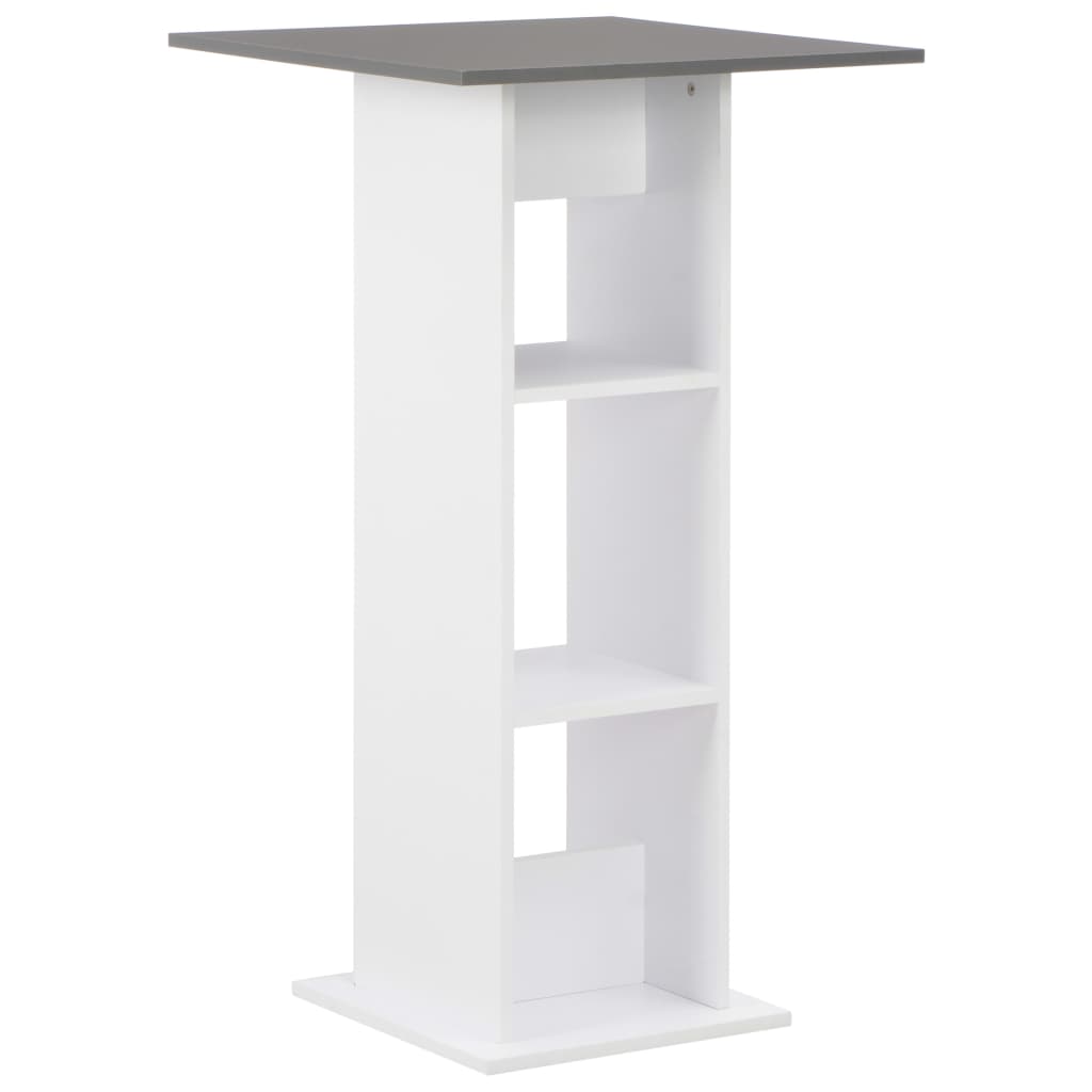 8718475796619_a_en_hd_1 vidaXL Bar Table White and Anthracite Grey 60x60x110 cm - Image 1