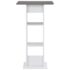 vidaXL Bar Table White and Anthracite Grey 60x60x110 cm - Image 2