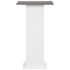 vidaXL Bar Table White and Anthracite Grey 60x60x110 cm - Image 3