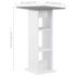 vidaXL Bar Table White and Anthracite Grey 60x60x110 cm - Image 6
