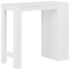 vidaXL Bar Table with Shelf White 110x50x103 cm - Image 3
