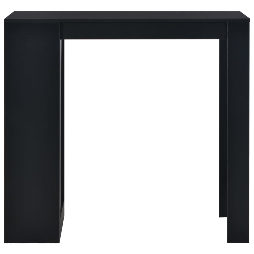 8718475796633_g_en_hd_1 vidaXL Bar Table with Shelf Black 110x50x103 cm - Image 2