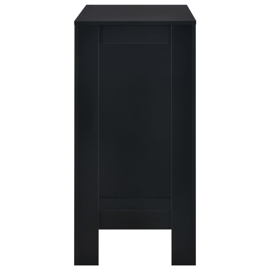 8718475796633_g_en_hd_3 vidaXL Bar Table with Shelf Black 110x50x103 cm - Image 4