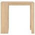 vidaXL Bar Table with Shelf Oak 110x50x103 cm - Image 2