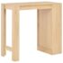 vidaXL Bar Table with Shelf Oak 110x50x103 cm - Image 3