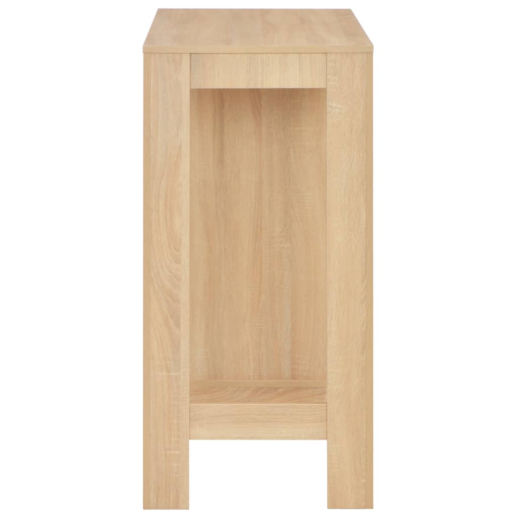 8718475796640_g_en_hd_3 vidaXL Bar Table with Shelf Oak 110x50x103 cm - Image 4