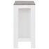 vidaXL Bar Table with Shelf White 110x50x103 cm - Image 4