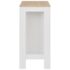 vidaXL Bar Table with Shelf White 110x50x103 cm - Image 4