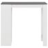vidaXL Bar Table with Shelf White 110x50x103 cm - Image 2