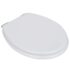 vidaXL Toilet Seats with Soft Close Lids 2 pcs MDF White - Image 3
