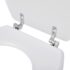 vidaXL Toilet Seats with Lids 2 pcs MDF White - Image 6