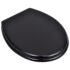 vidaXL Toilet Seats with Lids 2 pcs MDF Black - Image 2