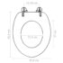 vidaXL Toilet Seats with Lids 2 pcs MDF Black - Image 9