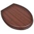 vidaXL Toilet Seats with Lids 2 pcs MDF Brown - Image 2