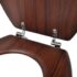 vidaXL Toilet Seats with Lids 2 pcs MDF Brown - Image 6