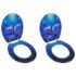 vidaXL Toilet Seats with Lids 2 pcs MDF Dolphin