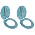 vidaXL Toilet Seats with Lids 2 pcs MDF Old Wood