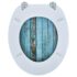 vidaXL Toilet Seats with Lids 2 pcs MDF Old Wood - Image 6