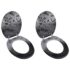vidaXL Toilet Seats with Lids 2 pcs MDF Water