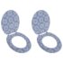 vidaXL Toilet Seats with Lids 2 pcs MDF Porcelain