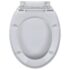 vidaXL Toilet Seats with Soft Close Lids 2 pcs Plastic White - Image 4