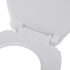 vidaXL Toilet Seats with Soft Close Lids 2 pcs Plastic White - Image 5