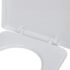 vidaXL Toilet Seats with Soft Close Lids 2 pcs Plastic White - Image 5