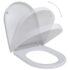 vidaXL Toilet Seats with Soft Close Lids 2 pcs Plastic White - Image 2