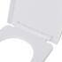 vidaXL Toilet Seats with Soft Close Lids 2 pcs Plastic White - Image 6
