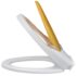 vidaXL Toilet Seats with Soft Close Lids 2 pcs Plastic White and Yellow - Image 4