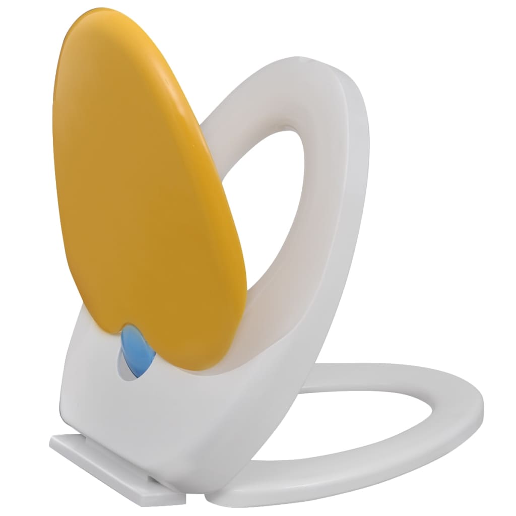 8718475797104_g_en_hd_5 vidaXL Toilet Seats with Soft Close Lids 2 pcs Plastic White and Yellow - Image 6